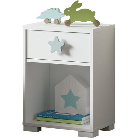 Mesita Sweet en acabado blanco atlas, 56 cm(alto)40 cm(ancho)33 cm(fondo) (1/3)