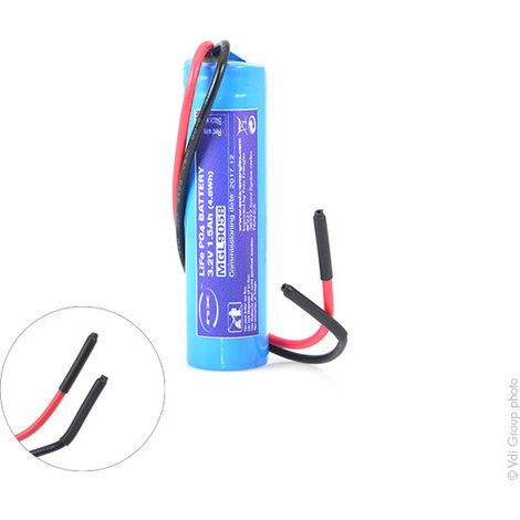 NX - Batterie Lithium Fer Phosphate 1S1P IFR18650 + PCM (4.8Wh) + fils AWG20 3.2V 1.5Ah (1/4)