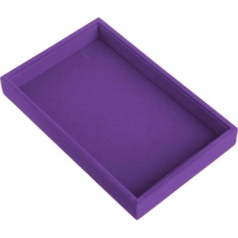 Plateau à bijoux empilable - Organisateur de tiroir de rangement - Multi-usages - Plusieurs combinaisons - Grande capacité - Violet