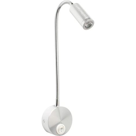 Applique LED Lampe de Lecture Argent Noir Col Cygne Compatible (1/5)
