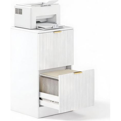 Meuble de rangement de bureau blanco en MDF 40 x 40 x 71 cm (1/5)