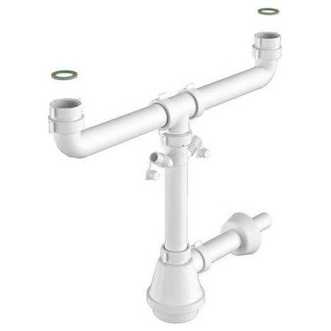 SIFONE FIASCA UNIVERSALE 2 VIE  1"1/2 1"1/4 Misura: 1"1/2 - 1"1/4
