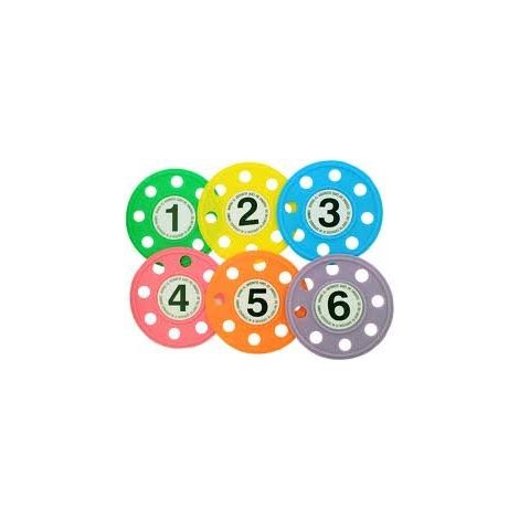 JUEGO 6 DISCOS CON AGUJEROS (1/2)