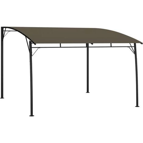 Auvent pare-soleil de jardin 3 x 3 x 2,55 m taupe - Auvent de terrasse protection solaire jardin extérieur résistant (1/5)