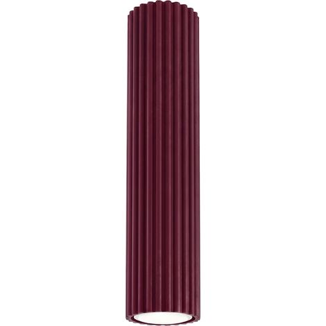 Deckenleuchten Karbon burgund 1xGU10 6.5cm Aluminium Sollux (1/5)
