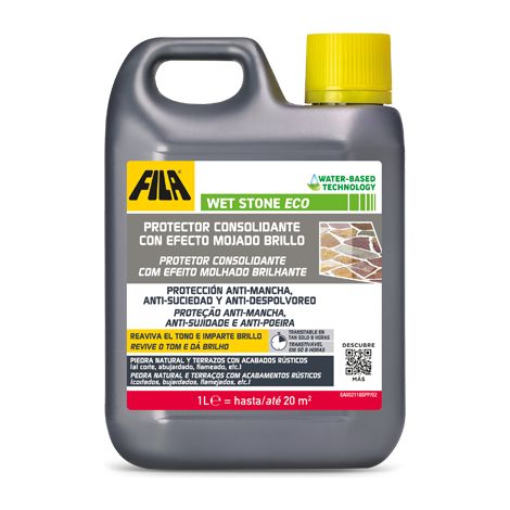 FILA 60900012SPP WET STONE ECO Protector Consolidante Efecto Mojado 1 Litro - ref: 60900012SPP