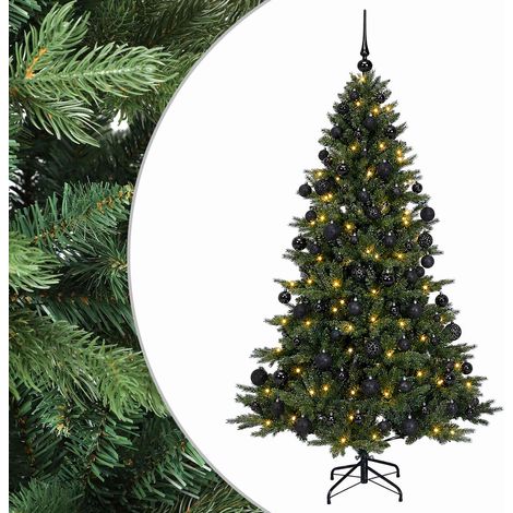 Artificial Christmas Tree with Bauble 180 cm 300 LEDs vidaXL (1/5)