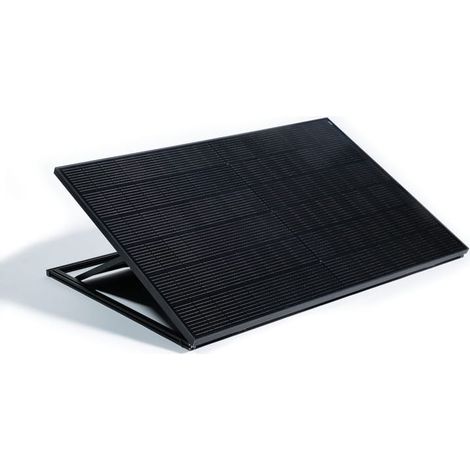 Kit panneau solaire SolarPlug 475 Wc - complet - Plug & play - sur prise - sol et mur - Coloris - Noir