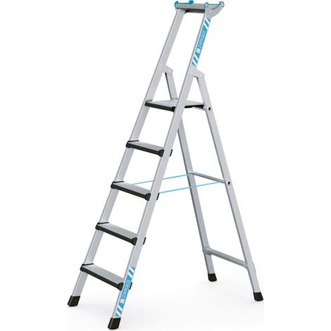 ZARGES Comfortstep S - LM-Stufen-Stehleiter 5 Stufen (1/5)