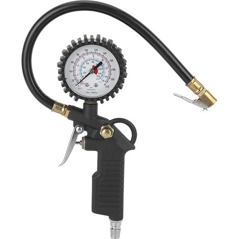 Pistolet gonfleur manomètre 220PSI pour pneus auto, camions et motos (1/5)