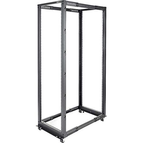 Startech.com armoire rack serveur ouverte 4 colonnes 42u - profondeur réglable avec roulettes de mise à niveau et gestion des câbles,2 ans. (1/5)