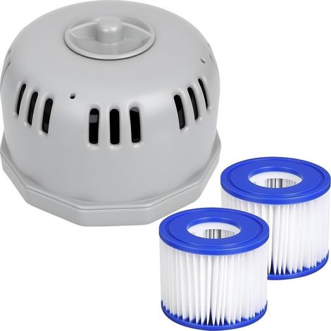 Produits auxiliaires applicables P6653 et P05343, type VI en porte-filtre type VI pour spa Coleman Saluspa, 2 cartouches type VI produits compatibles avec Lay-Z-Spa. (1/5)