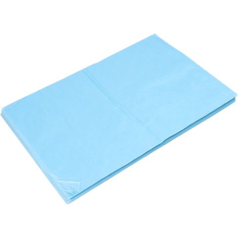 100 serviettes jetables non tissées imperméables pour pédicure, linge de protection spa et salon de beauté, couleur bleue (1/5)
