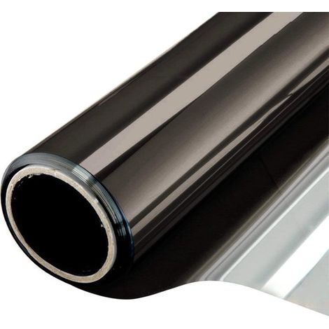 Schwarze, einseitig durchsichtige, elektrostatische, klebstofffreie Wärmedämmfolie für Fenster, 17,5 x 39,4 Zoll (1/5)