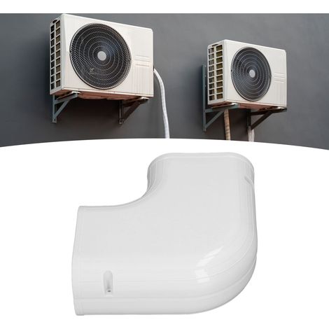 Coude horizontal pour tuyau de climatisation 433, unité intérieure et extérieure, tuyau en cuivre, rainure décorative, kit de cache-tuyau en PVC, accessoires pour tuyaux de climatisation (1/5)