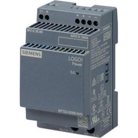 Siemens alimentatore logopower 12 vdc/4,5a 6ep13221sh03 6ep33226sb000ay0