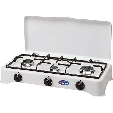 Cf Parker 5327CGPM cuisinière gaz blanc 3 foyers