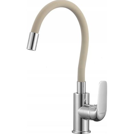 Kuchinox Elza freistehende Küchenarmatur beige, silber 1 Stück. (1/2)