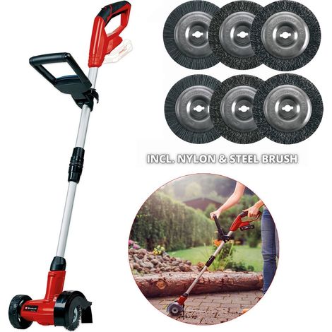 Einhell 18v Cordless Grout Cleaner Patio Weed Moss GC-CC 18 Li Wire Brush x6 (1/5)