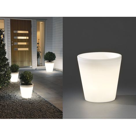 Beleuchteter Pflanzkübel Outdoor LED Blumentopf Ø 37cm Terrassenbeleuchtung (1/5)