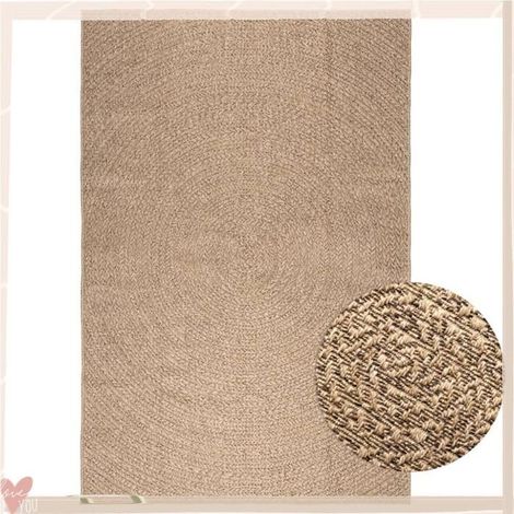 364841 Tapis ZIZUR 160x230 cm aspect de jute intérieur et extérieur (1/5)