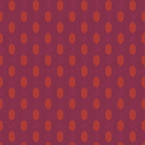 Exklusive Luxus Tapete Profhome 369731 Vliestapete leicht strukturiert Design matt violett rot orange 5,33 m2