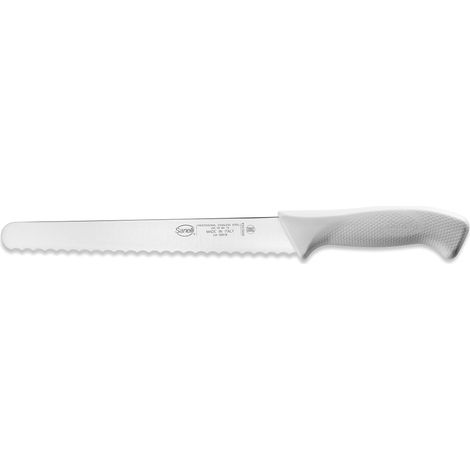 Coltello per il Pane Lama 24 cm Manico Antiscivolo Sanelli Skin Bianco (1/5)