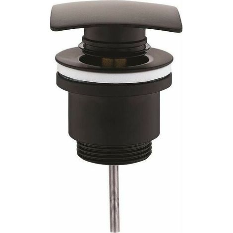 Vidage carré clic-clac noir mat Piralla Rubinetterie PCUQNR Noir mat (1/2)