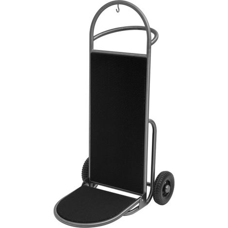 Diable à bagages 61 x 70 x 120 cm gunmétal poli moquette noire inox SPRINT - Was Germany (1/2)