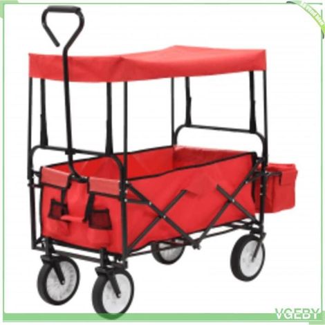 Chariot à main pliable - Mod. 147589 - Toit - Acier & tissu Oxford 600D - Capacité 75 kg (1/5)