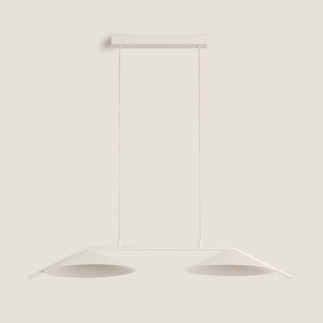 Lámpara Colgante LED 10W Regulable en Altura Metal Evian Beige (1/4)