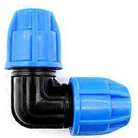 Coude égal en plastique PE 25 pour tuyau en polyéthylène (254 pièces) (1/4)