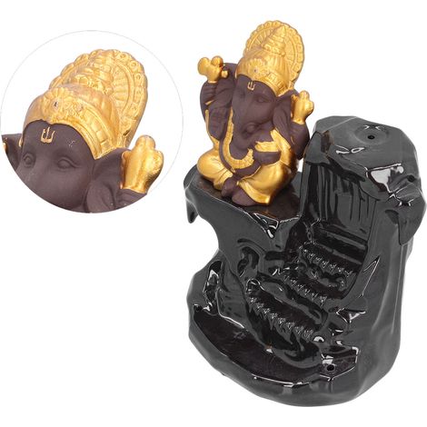Encensier à fumée descendante bureau cascade porte-encens déco pour sauna SPA aromathérapie Type 2 (1/5)
