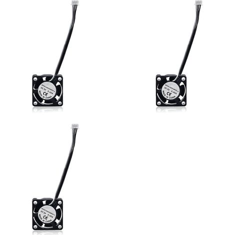 3X 3D-Drucker Hotend-Lüfter Mini-Lüfter PWM-Temperaturregelung für Bambu Lab X1 X1C()