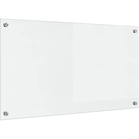 Salpicadero de cocina Transparente 90 x 50 cm vidrio templado vidaXL