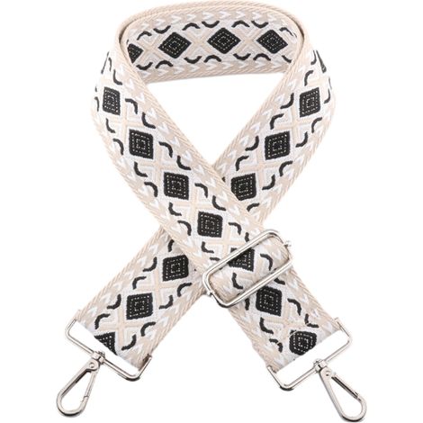 Bandoulière de rechange large et réglable en nylon pour sac à main femme, ajustable de 70 cm à 135 cm. (1/5)