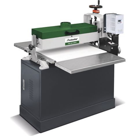 Holzstar – Ponceuse stationnaire à cylindre 1,1 kW – Largeur de ponçage 555 mm – Vitesse d'avance variable 0,5 à 3,5 m/min – Pour ponçage bois massif