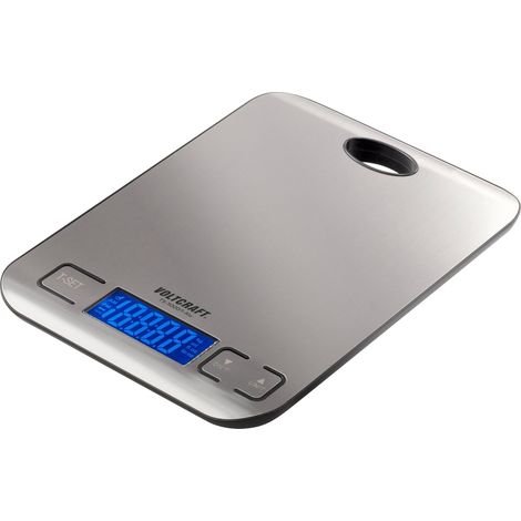 Pèse-lettre VOLTCRAFT TS-5000/1-Alu Plage de pesée (max.) 5 kg Lisibilité 1 g à pile(s) acier inoxydable (1/5)