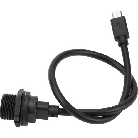 Connecteur USB étanche IP67 MICRO USB femelle mâle avec prise de câble E10MCTFF/MCAM (0,3 mètre) (1/5)