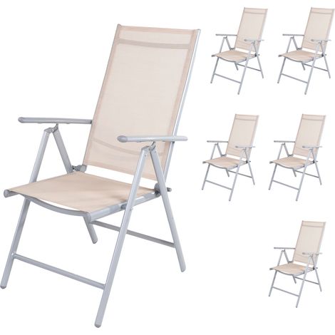 6er Set Hochlehner Silbergrau/Beige 7 Positionen-MMC5000B-6 (1/5)
