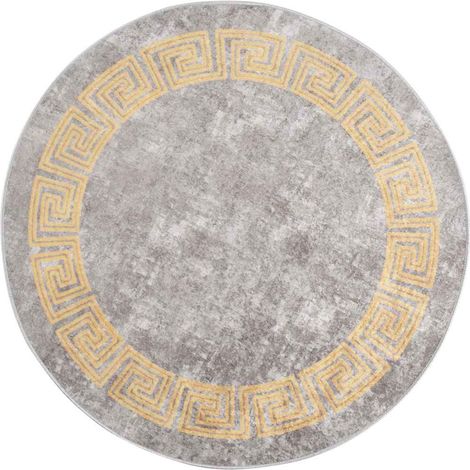 Maison Exclusive - Teppich Waschbar Grau φ120 cm