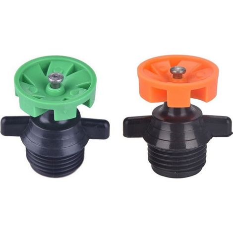 Tête D Arrosage Rotative 360° - Portée 2,4 à 4 M - Compatible Avec Tuyaux De Jardin Standard 12,7 mm - 1 Pièce (1/5)
