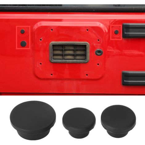 3-teiliges Set Heckklappen-Gummistopfen passend für Jeep Wrangler JK 2007-2017 Autozubehör (1/5)