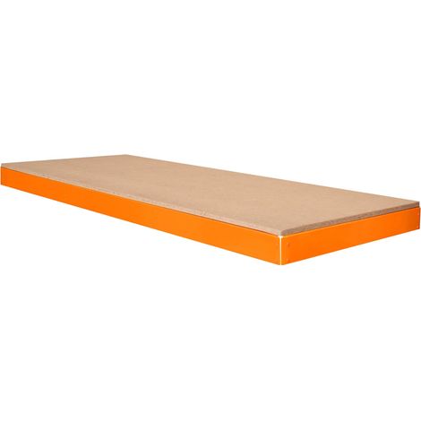 Ripiano Aggiuntivo per Banco da lavoro S-Rax - 150 cm x 60 cm - Acciaio Rinforzato, 300kg/Ripiano, Montaggio Senza Bulloni, Layout Regolabile, Piedini in Gomma, 2 Barre di Supporto