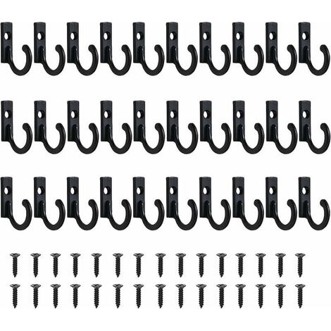 [NEVER USED] Small vintage hooks, wall mount for key holder, hanging hooks, jewelry hooks, key hooks for clothes, coat hooks, coat hooks with screws, coat hooks for wall mounting, bathroom, kitchen (1/4)