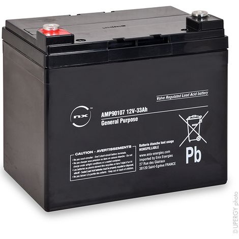 NX - Batterie plomb AGM NX 33-12 General Purpose 12V 33Ah M6-F