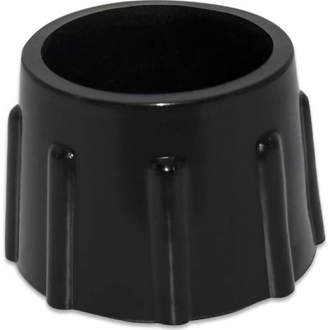 Lot de 4 Embouts de Protection de Sol en Caoutchouc synthétique antidérapants pour Meubles Ronds Diamètre 35 mm, 3,5 cm, Noir (1/4)