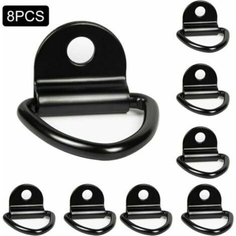 Paquet de 8 anneaux d'arrimage robustes pour bateaux, fourgonnettes, camions et entrepôts (1/4)