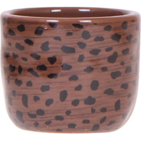 Cache-pot Décoratif Imprimé Léopard pour Orchidées et Plantes Vertes Marron et Noir Ø 6 cm - PANGIVO (1/5)