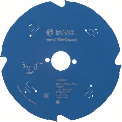 2608644125 - Lama per sega circolare Expert for Fibre Cement 190 x 30 x 2,2 mm, 4